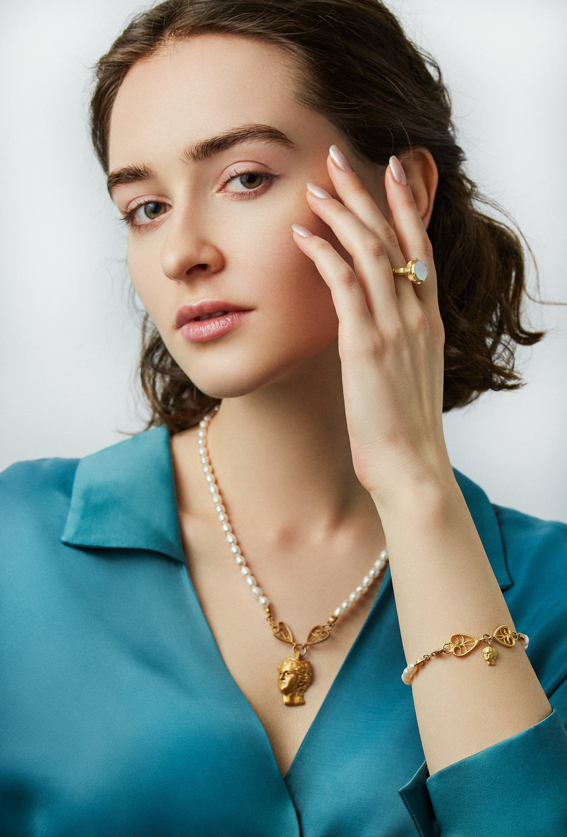 Goddess Anahit Adjustable Pearl Necklace