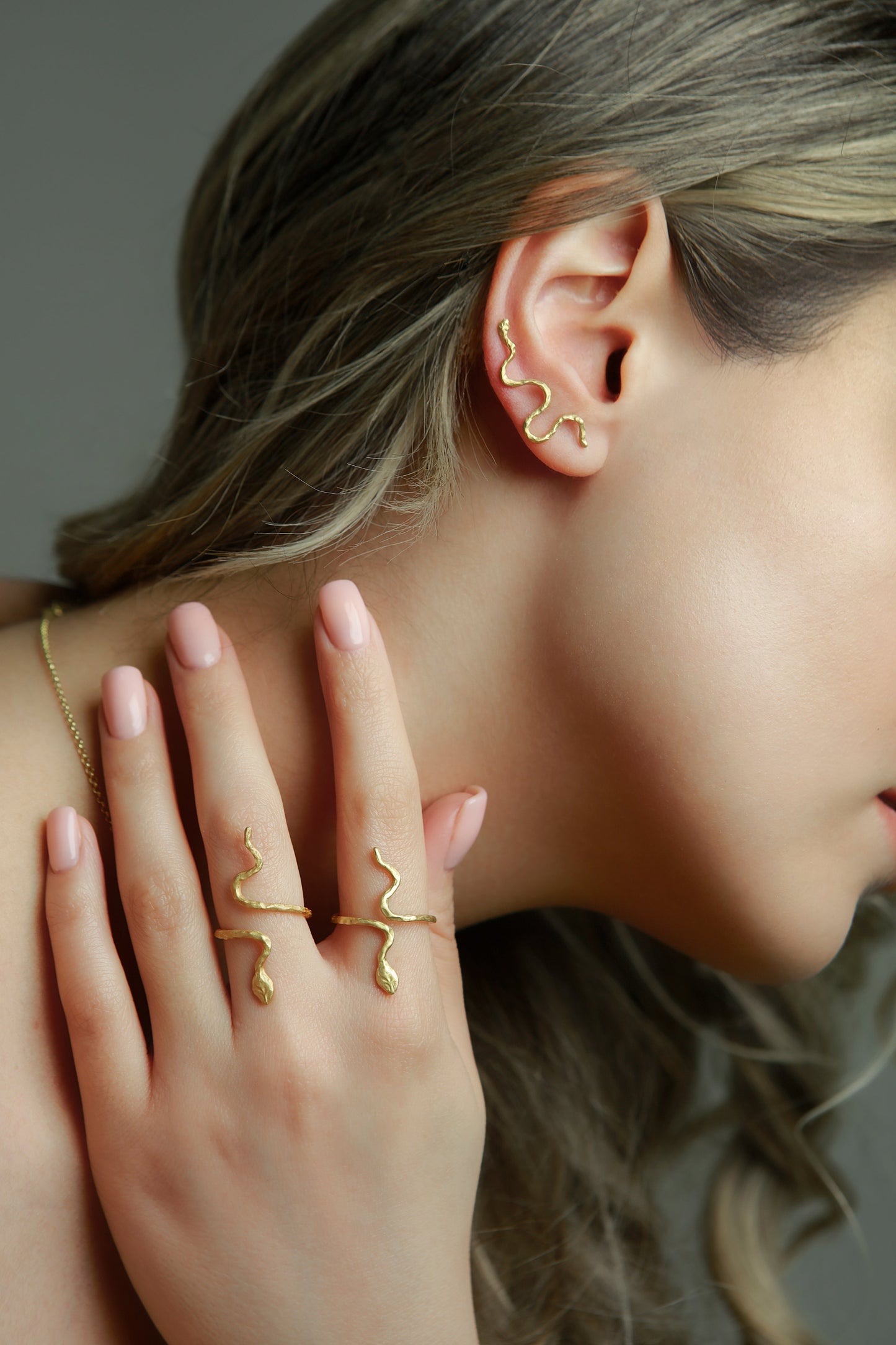 Snake Cuff Earrings