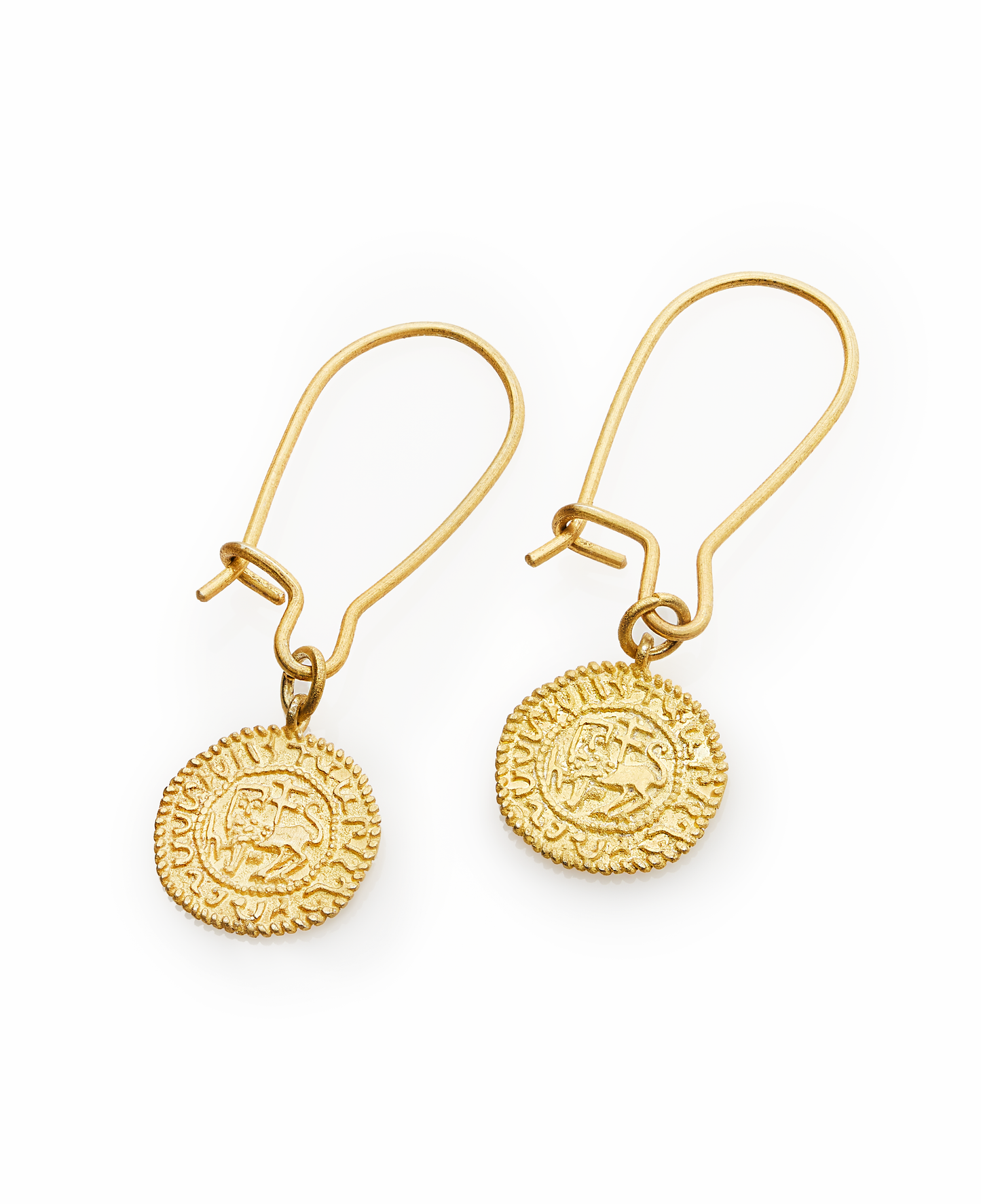 Levon II Coin Drop Earrings