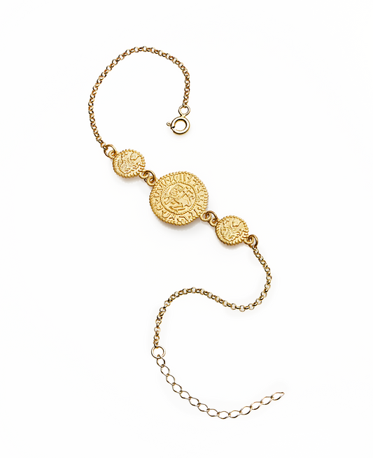 Levon II Coin Adjustable Bracelet