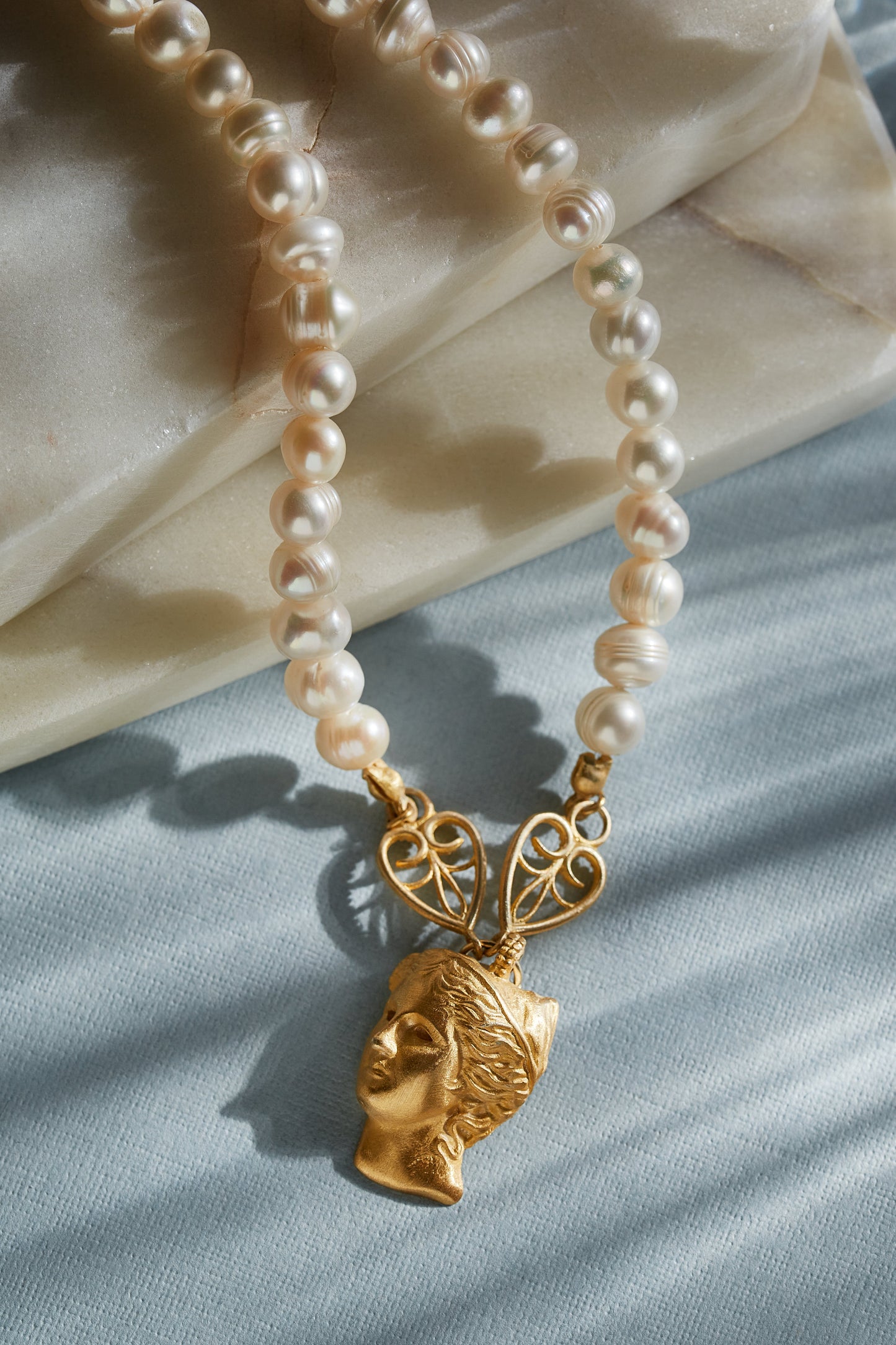 Goddess Anahit Adjustable Pearl Necklace